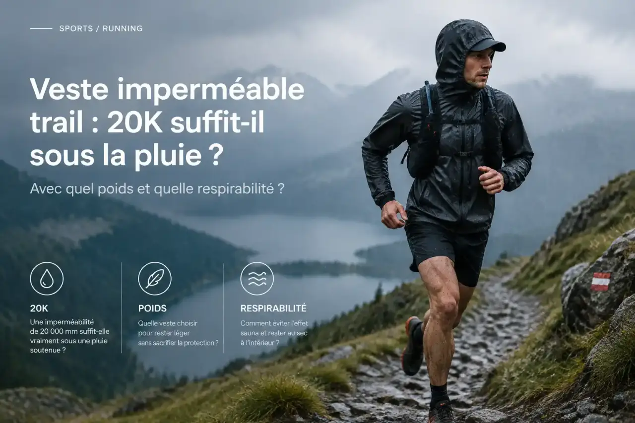 Veste imperméable trail : 20K suffit-il sous la pluie, avec quel poids et quelle respirabilité ?