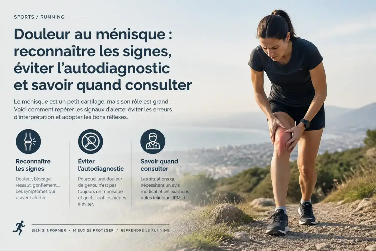 Douleur au ménisque : reconnaître les signes, éviter l'autodiagnostic et savoir quand consulter