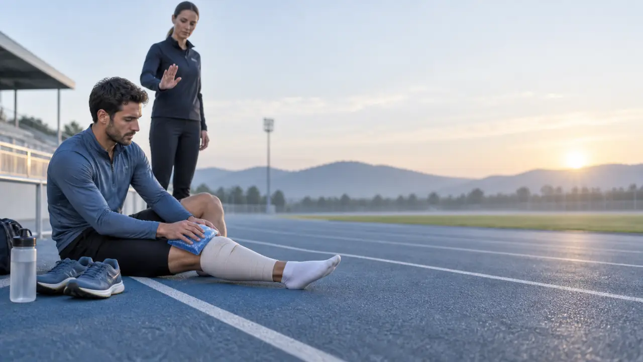 Déchirure du mollet : protéger la lésion plutôt que tester sa douleur dans les 72 heures