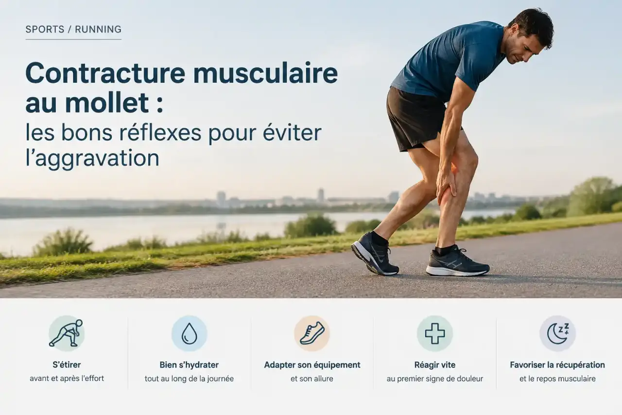 Contracture musculaire au mollet : les bons réflexes pour éviter l’aggravation