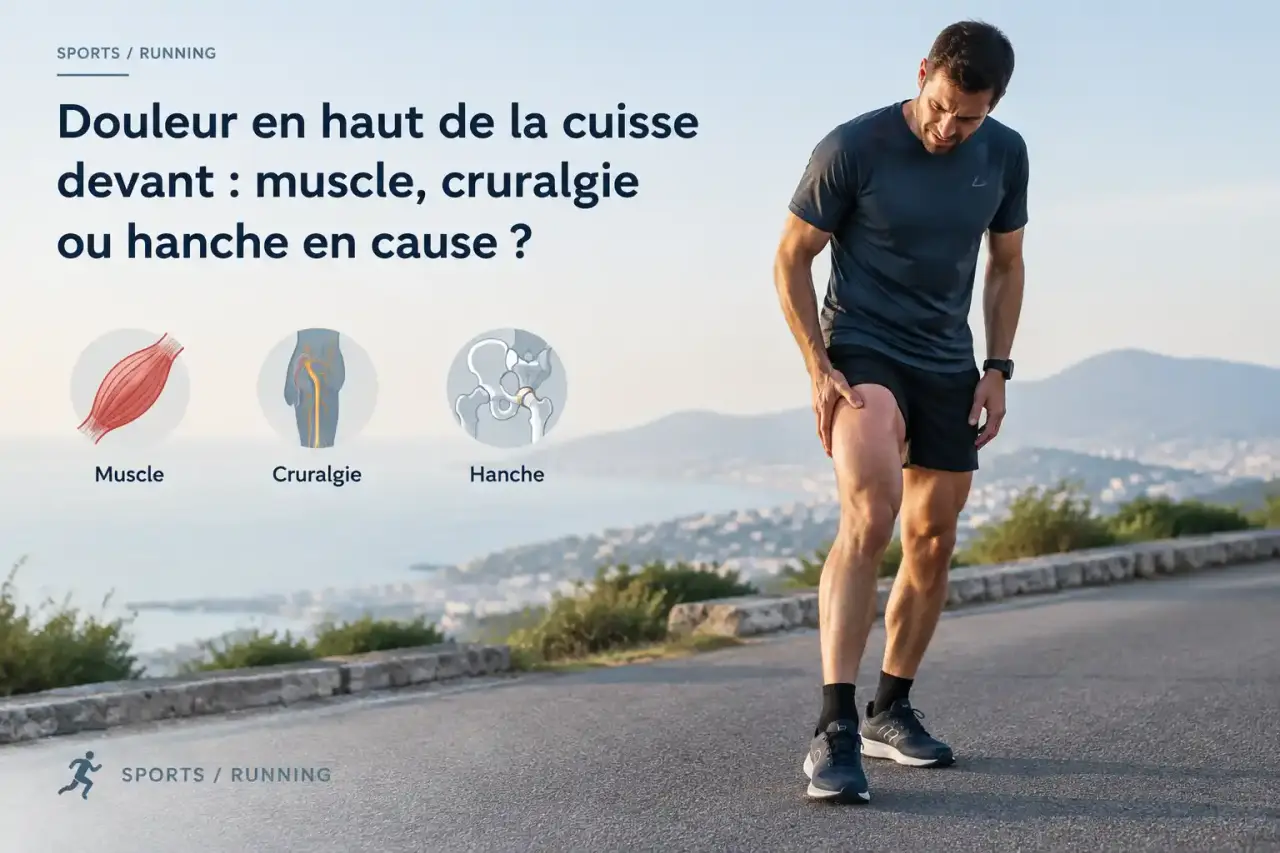 Douleur en haut de la cuisse devant : muscle, cruralgie ou hanche en cause ?